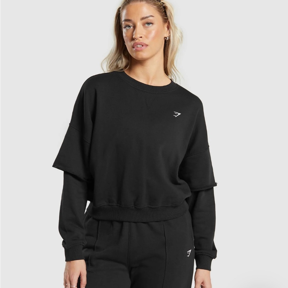 Gymshark Black Women's Training Sweatshirt Small